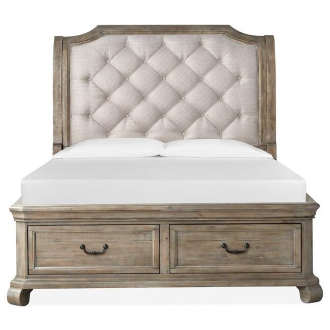 Magnussen Home Tinley Park California King Sleigh Upholstered Bed with